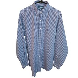 Ralph Lauren Blake Mens Size Large Long Sleeve Button Down Shirt Plaidd Preppy